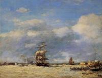 Boudin, Eugene - Entering the Port of Le Havre